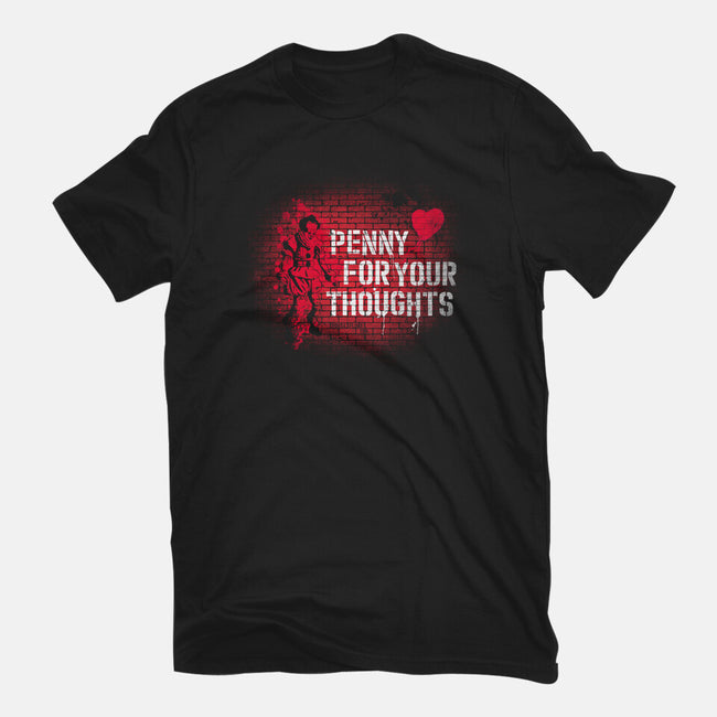 Penny For Your Thoughts-Mens-Heavyweight-Tee-rocketman_art