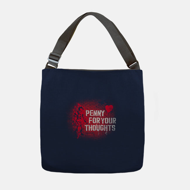 Penny For Your Thoughts-None-Adjustable Tote-Bag-rocketman_art