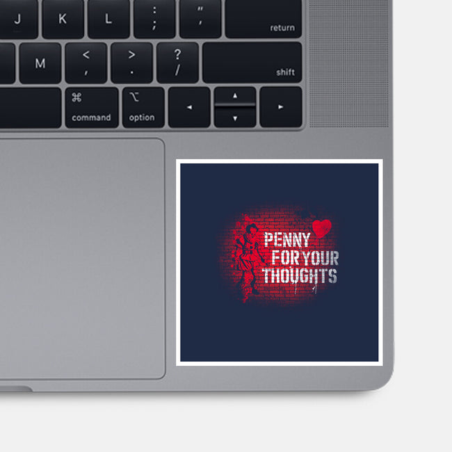Penny For Your Thoughts-None-Glossy-Sticker-rocketman_art