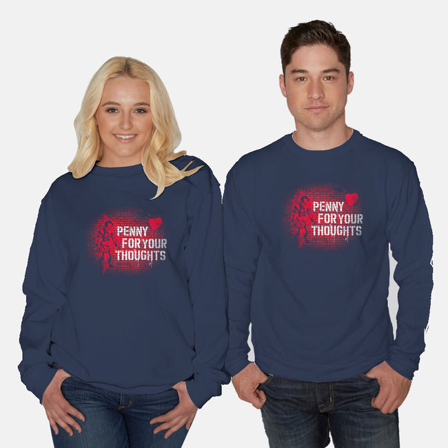 Penny For Your Thoughts-Unisex-Crew Neck-Sweatshirt-rocketman_art