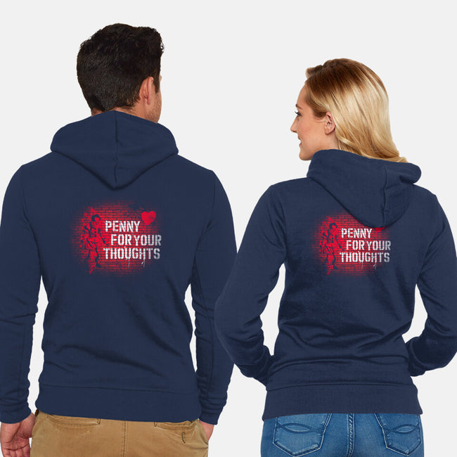 Penny For Your Thoughts-Unisex-Zip-Up-Sweatshirt-rocketman_art