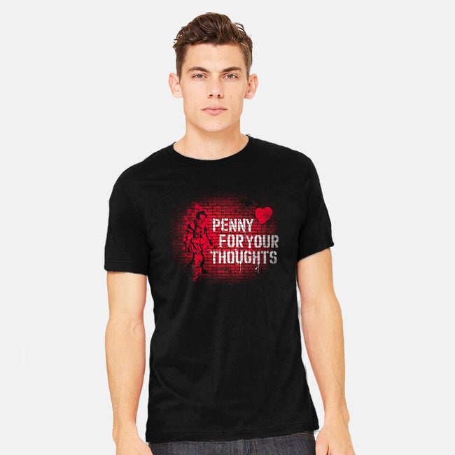 Penny For Your Thoughts-Mens-Heavyweight-Tee-rocketman_art