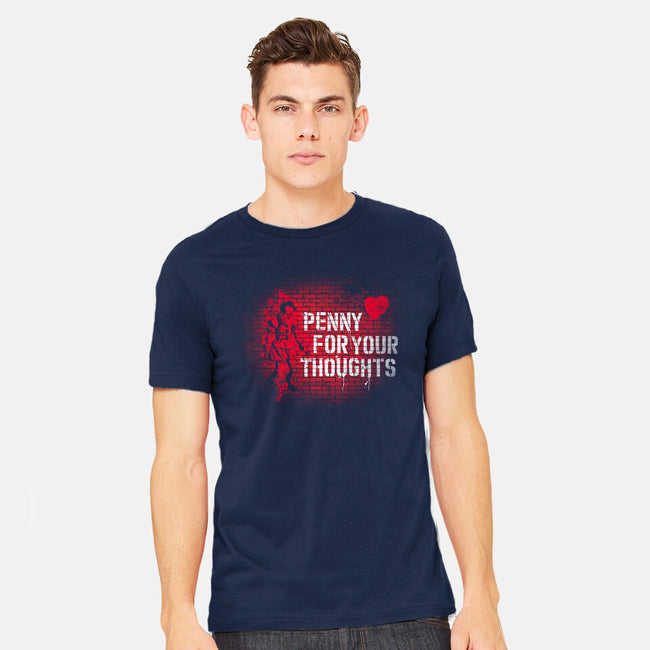 Penny For Your Thoughts-Mens-Heavyweight-Tee-rocketman_art