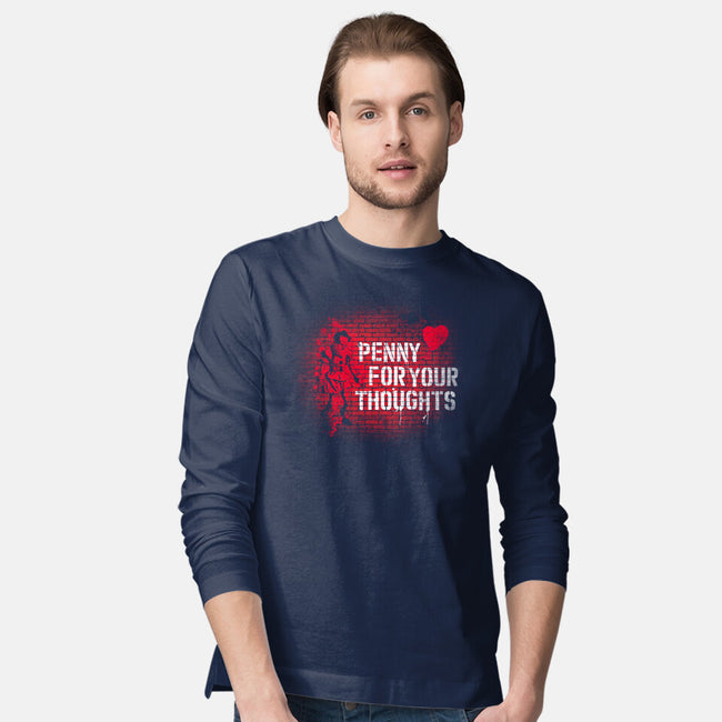 Penny For Your Thoughts-Mens-Long Sleeved-Tee-rocketman_art