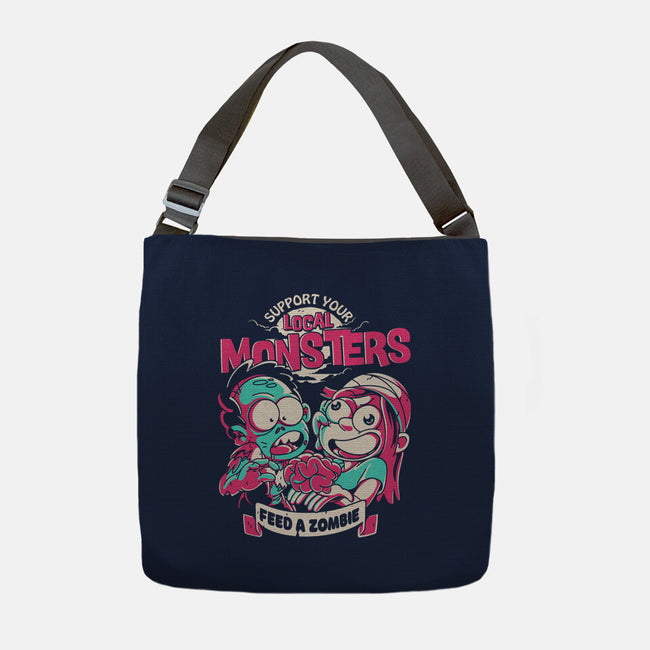 Support Your Local Zombie-None-Adjustable Tote-Bag-estudiofitas