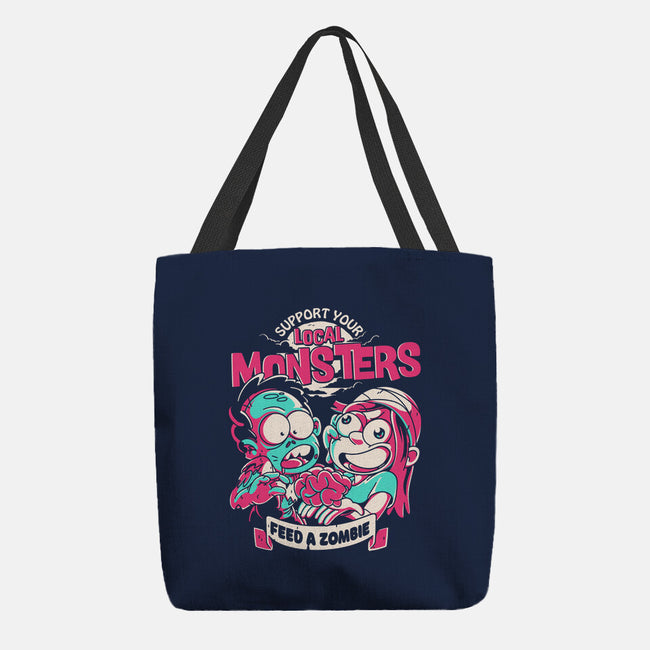 Support Your Local Zombie-None-Basic Tote-Bag-estudiofitas