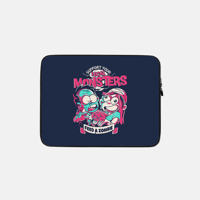 Support Your Local Zombie-None-Zippered-Laptop Sleeve-estudiofitas