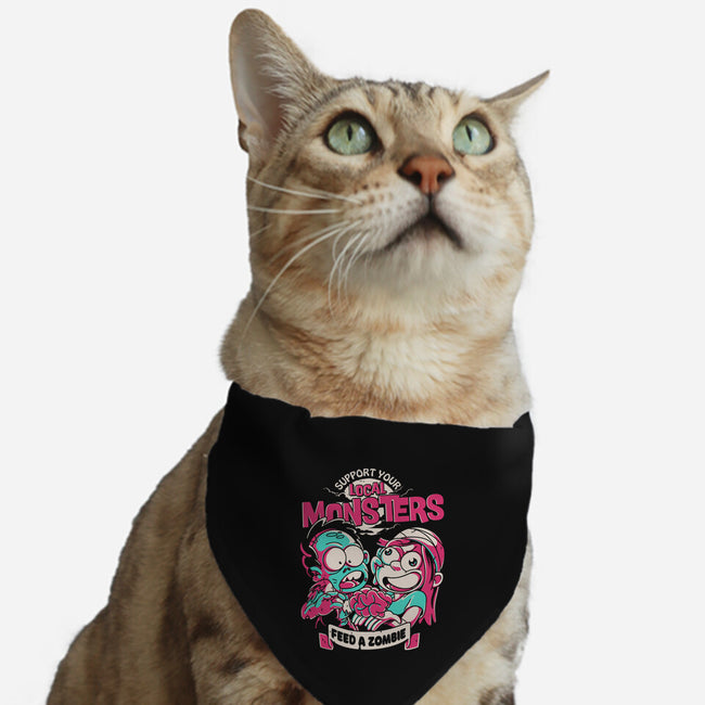 Support Your Local Zombie-Cat-Adjustable-Pet Collar-estudiofitas