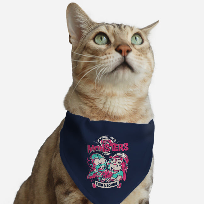 Support Your Local Zombie-Cat-Adjustable-Pet Collar-estudiofitas