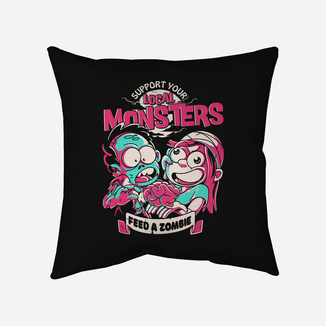 Support Your Local Zombie-None-Non-Removable Cover w Insert-Throw Pillow-estudiofitas