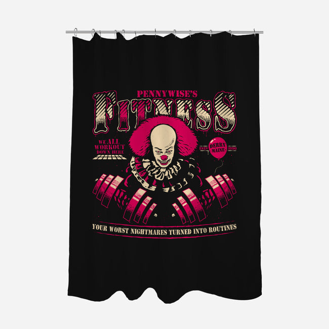 Pennywise's Fitness-None-Polyester-Shower Curtain-teesgeex