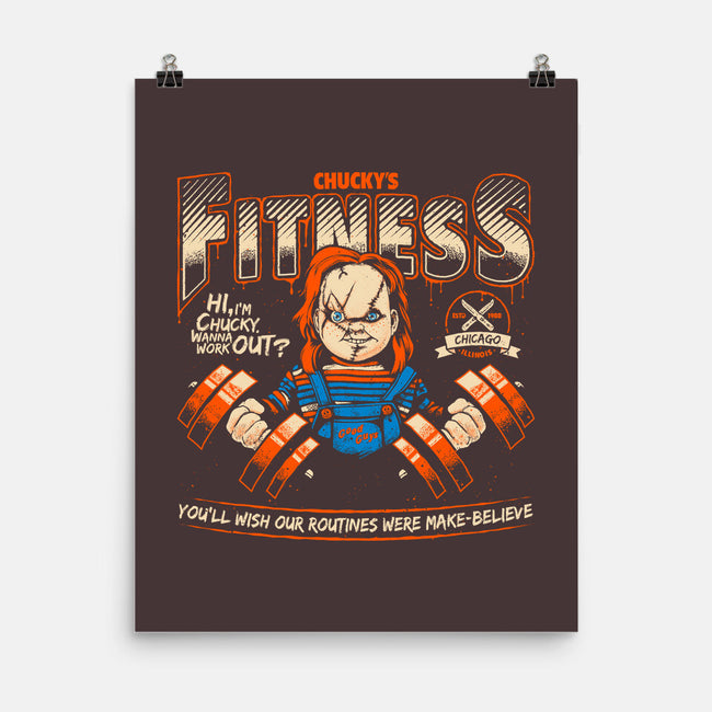 Chucky's Fitness-None-Matte-Poster-teesgeex