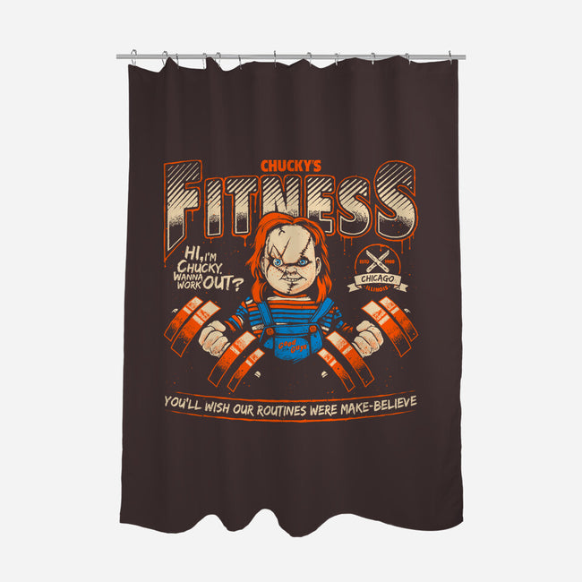 Chucky's Fitness-None-Polyester-Shower Curtain-teesgeex