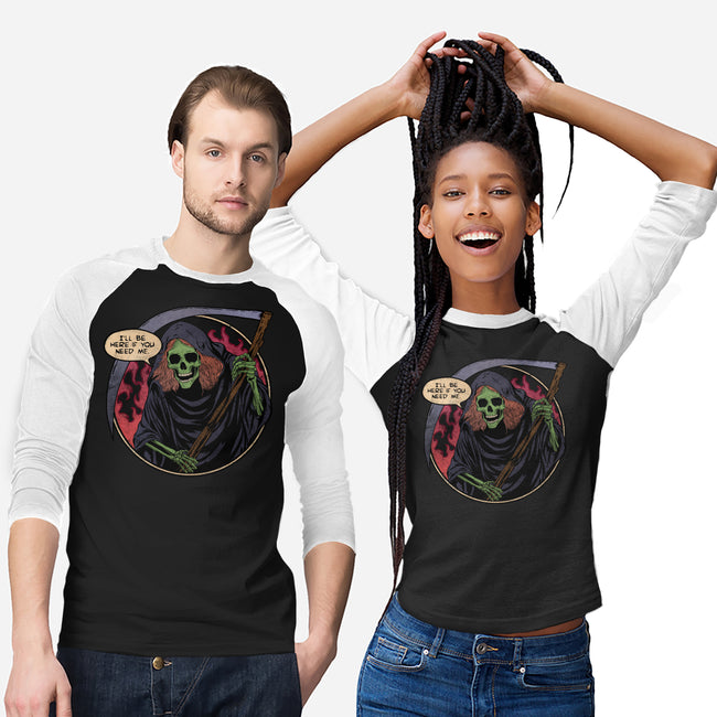 Deathly Friend-Unisex-Baseball-Tee-fanfreak1