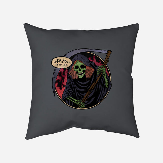 Deathly Friend-None-Non-Removable Cover w Insert-Throw Pillow-fanfreak1