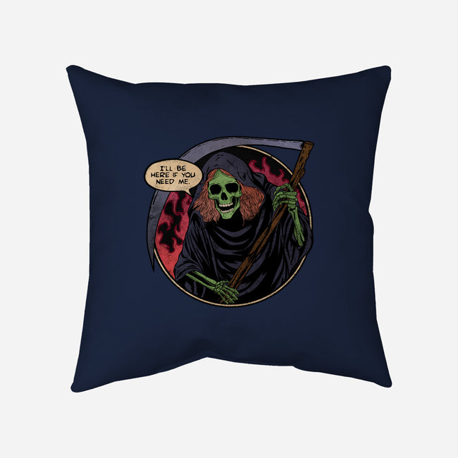 Deathly Friend-None-Removable Cover-Throw Pillow-fanfreak1