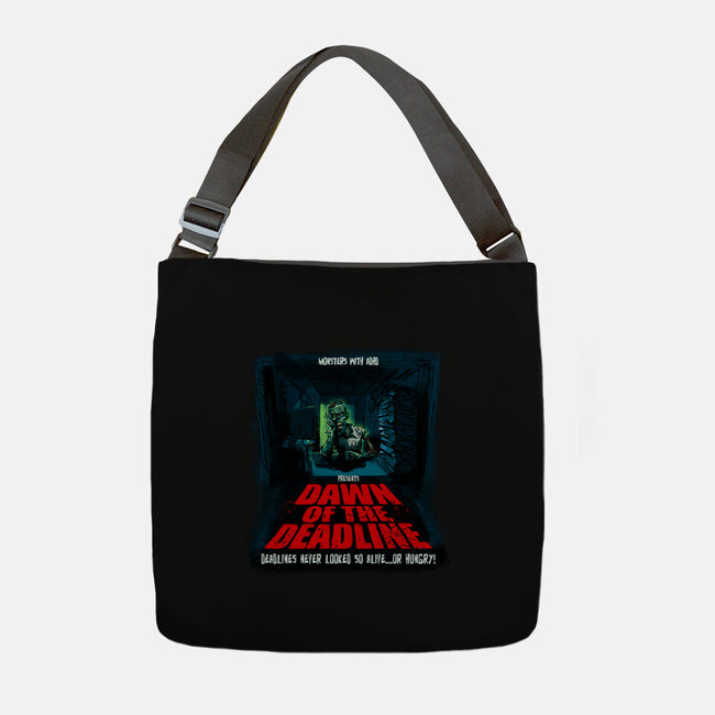 Dawn Of The Deadline-None-Adjustable Tote-Bag-Monsters with ADHD