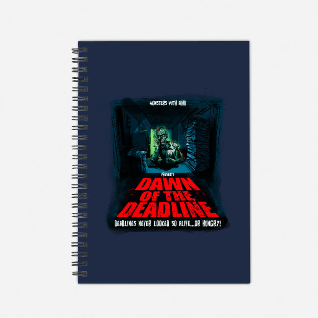 Dawn Of The Deadline-None-Dot Grid-Notebook-Monsters with ADHD