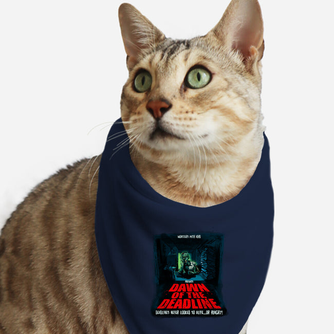 Dawn Of The Deadline-Cat-Bandana-Pet Collar-Monsters with ADHD