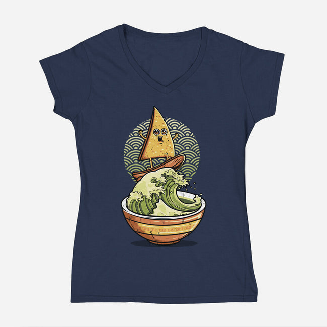 Guacagawa Mole-Womens-V-Neck-Tee-Olipop