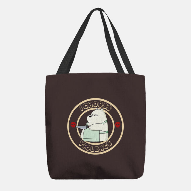 I Choose Violence-None-Basic Tote-Bag-MaxoArt