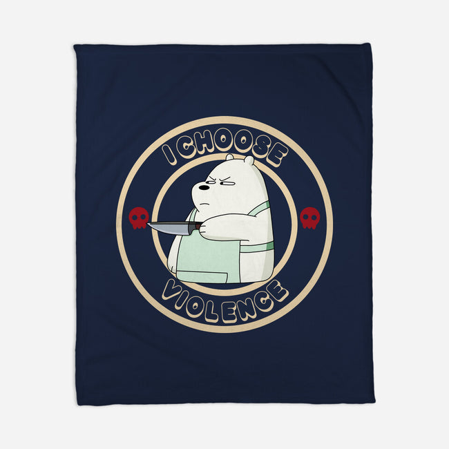 I Choose Violence-None-Fleece-Blanket-MaxoArt