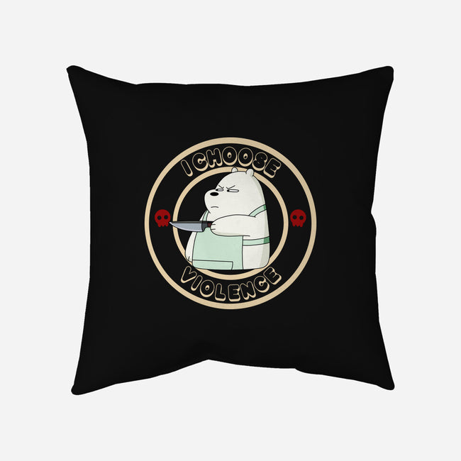 I Choose Violence-None-Non-Removable Cover w Insert-Throw Pillow-MaxoArt