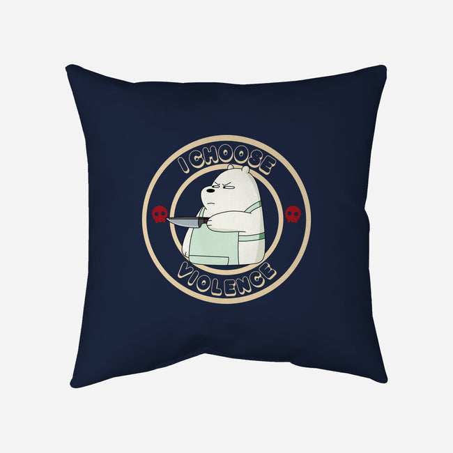 I Choose Violence-None-Non-Removable Cover w Insert-Throw Pillow-MaxoArt