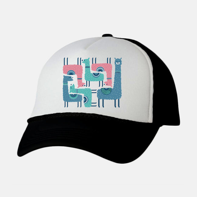 We're Alpacked-Unisex-Trucker-Hat-erion_designs