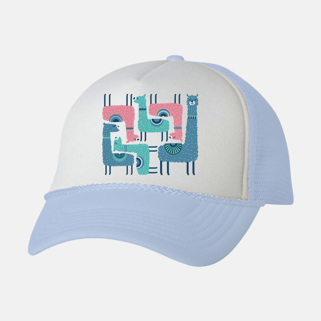 We're Alpacked-Unisex-Trucker-Hat-erion_designs