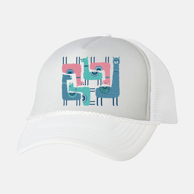 We're Alpacked-Unisex-Trucker-Hat-erion_designs