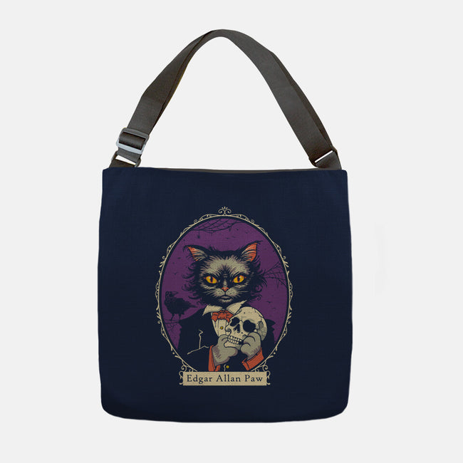 Edgar Allan Paw-None-Adjustable Tote-Bag-vp021