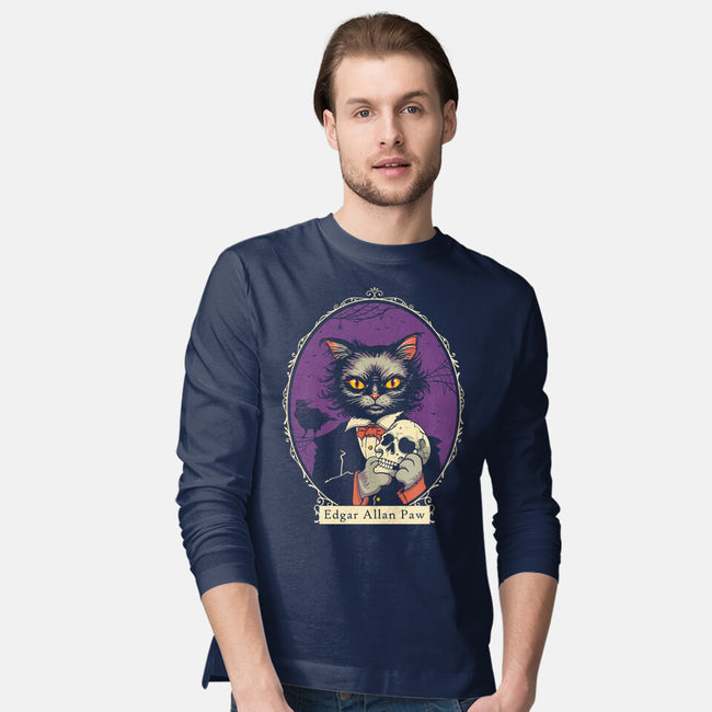 Edgar Allan Paw-Mens-Long Sleeved-Tee-vp021