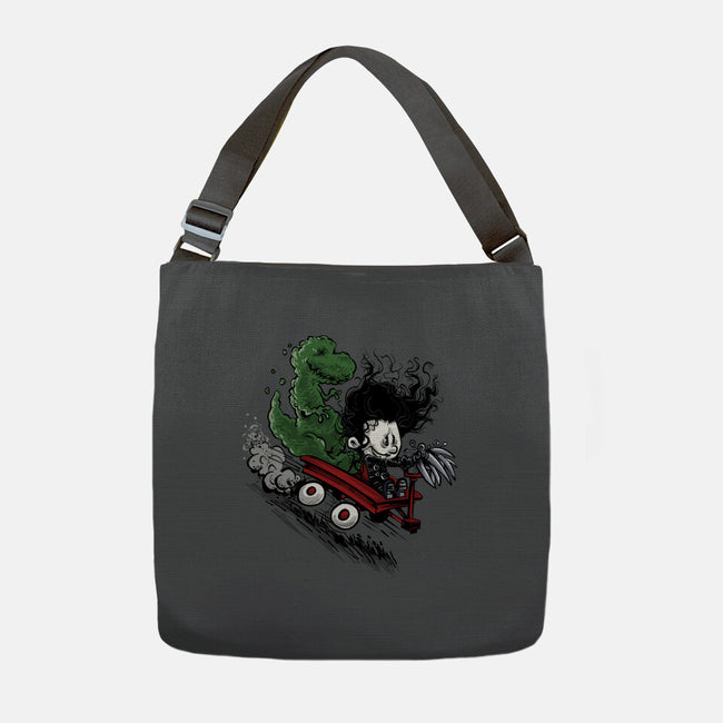 Edward And Dino-None-Adjustable Tote-Bag-zascanauta