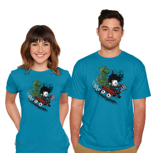 Edward And Dino-Mens-Basic-Tee-zascanauta