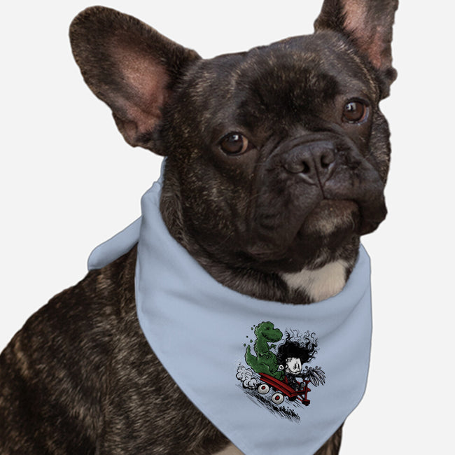 Edward And Dino-Dog-Bandana-Pet Collar-zascanauta