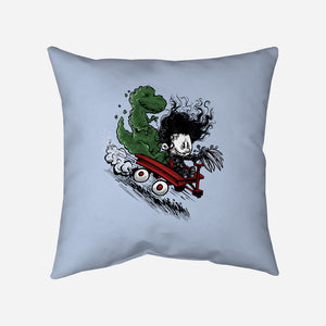 Edward And Dino-None-Removable Cover-Throw Pillow-zascanauta