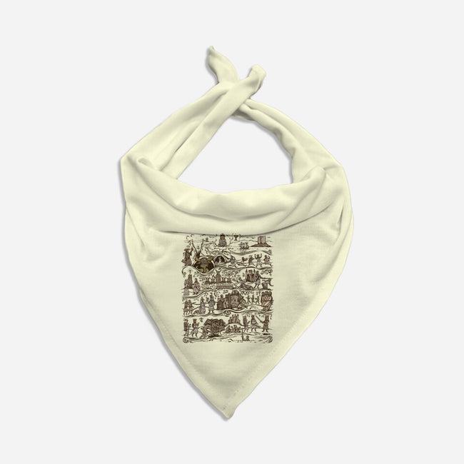 The Caerbannog Tapestry-Dog-Bandana-Pet Collar-kg07