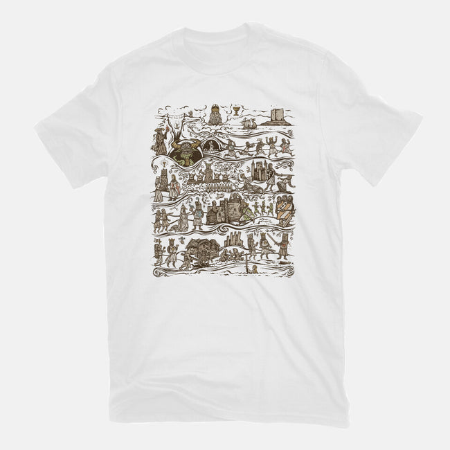 The Caerbannog Tapestry-Unisex-Basic-Tee-kg07