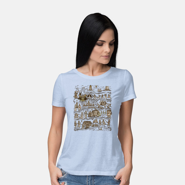 The Caerbannog Tapestry-Womens-Basic-Tee-kg07