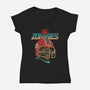 Go Zombies-Womens-V-Neck-Tee-Hafaell