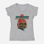 Go Zombies-Womens-V-Neck-Tee-Hafaell