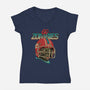 Go Zombies-Womens-V-Neck-Tee-Hafaell