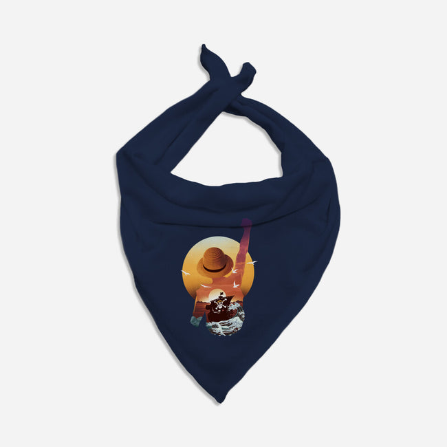 Praise The Sun King Pirate-Dog-Bandana-Pet Collar-dandingeroz