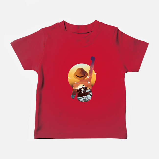 Praise The Sun King Pirate-Baby-Basic-Tee-dandingeroz