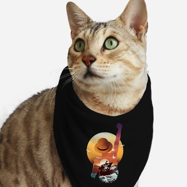 Praise The Sun King Pirate-Cat-Bandana-Pet Collar-dandingeroz