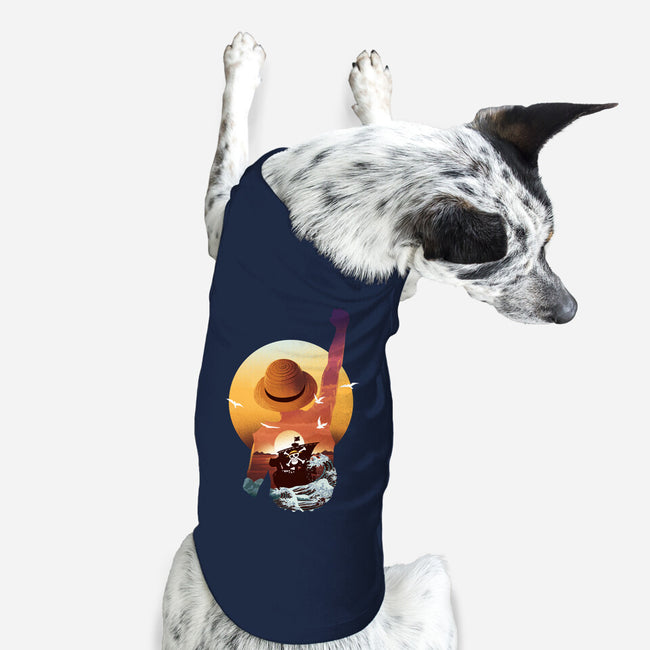 Praise The Sun King Pirate-Dog-Basic-Pet Tank-dandingeroz