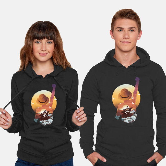 Praise The Sun King Pirate-Unisex-Pullover-Sweatshirt-dandingeroz