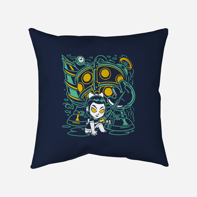 Undersea Guardians-None-Non-Removable Cover w Insert-Throw Pillow-estudiofitas