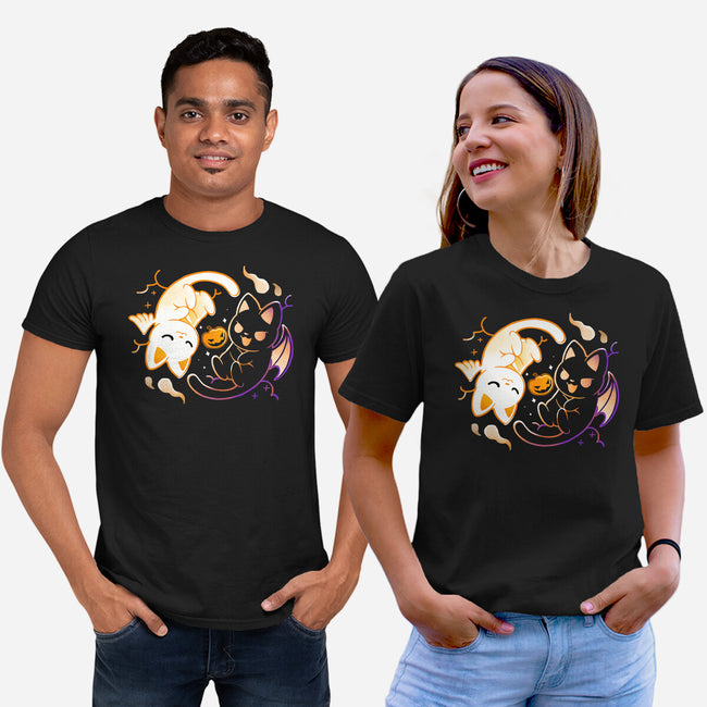 Spooky Kittens-Unisex-Basic-Tee-Vallina84